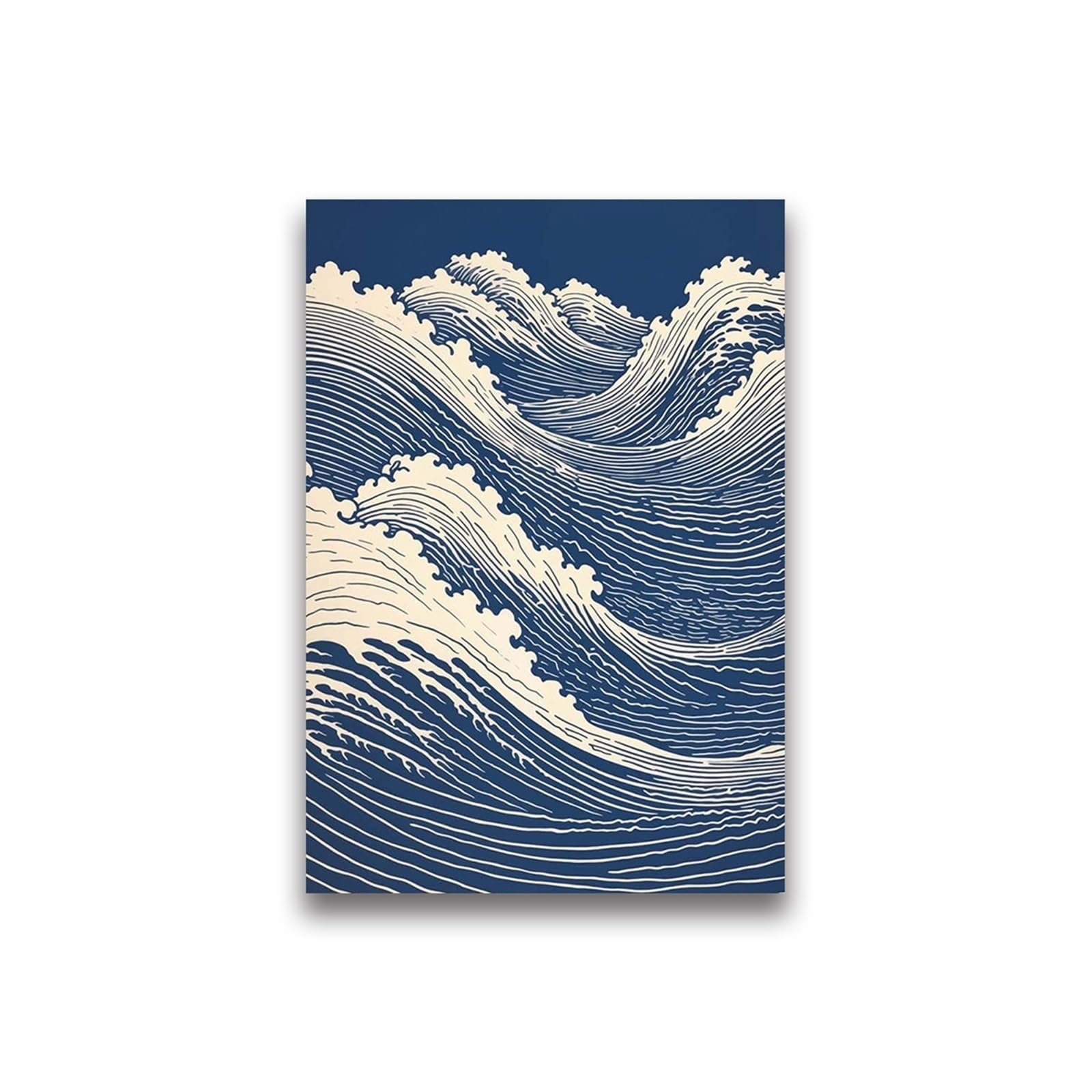 Graiting 1pc Waves Art Pictures Surfing Penguin Manta Dolphin Whale Prints Canvas Painting For Home Living Room Decoration(01,50x70cm)