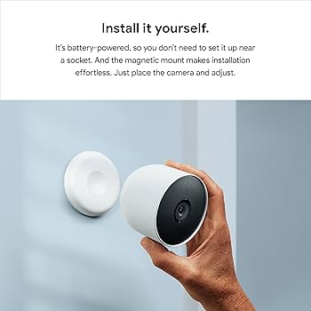 美品! Google Nest Cam ホワイト Google Nest Cam Indoor/Outdoor (Battery) White - 1 Pack