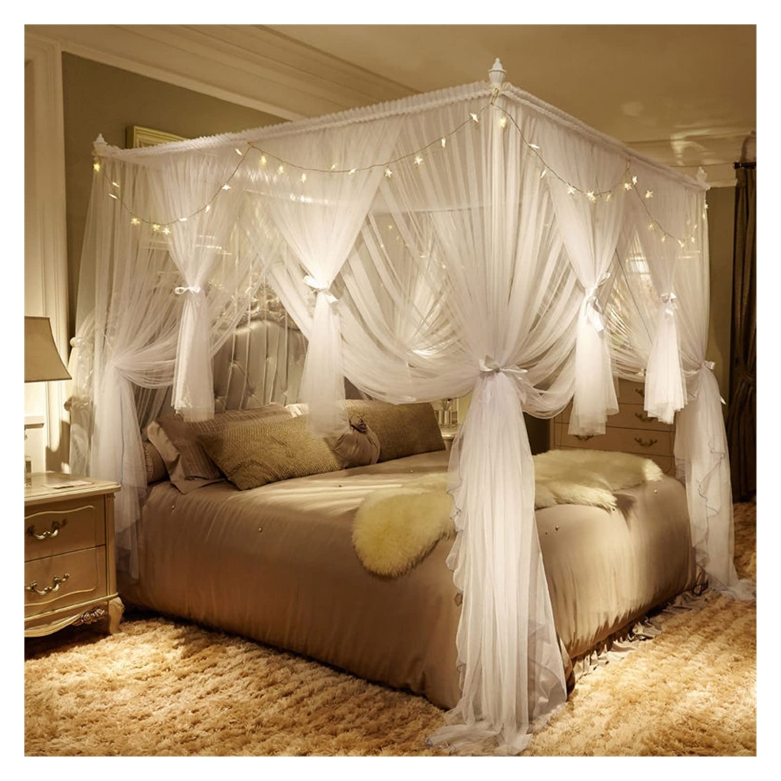 DXTFDHB Mosquito Net Bed Net for Double Bed Hanging Canopy