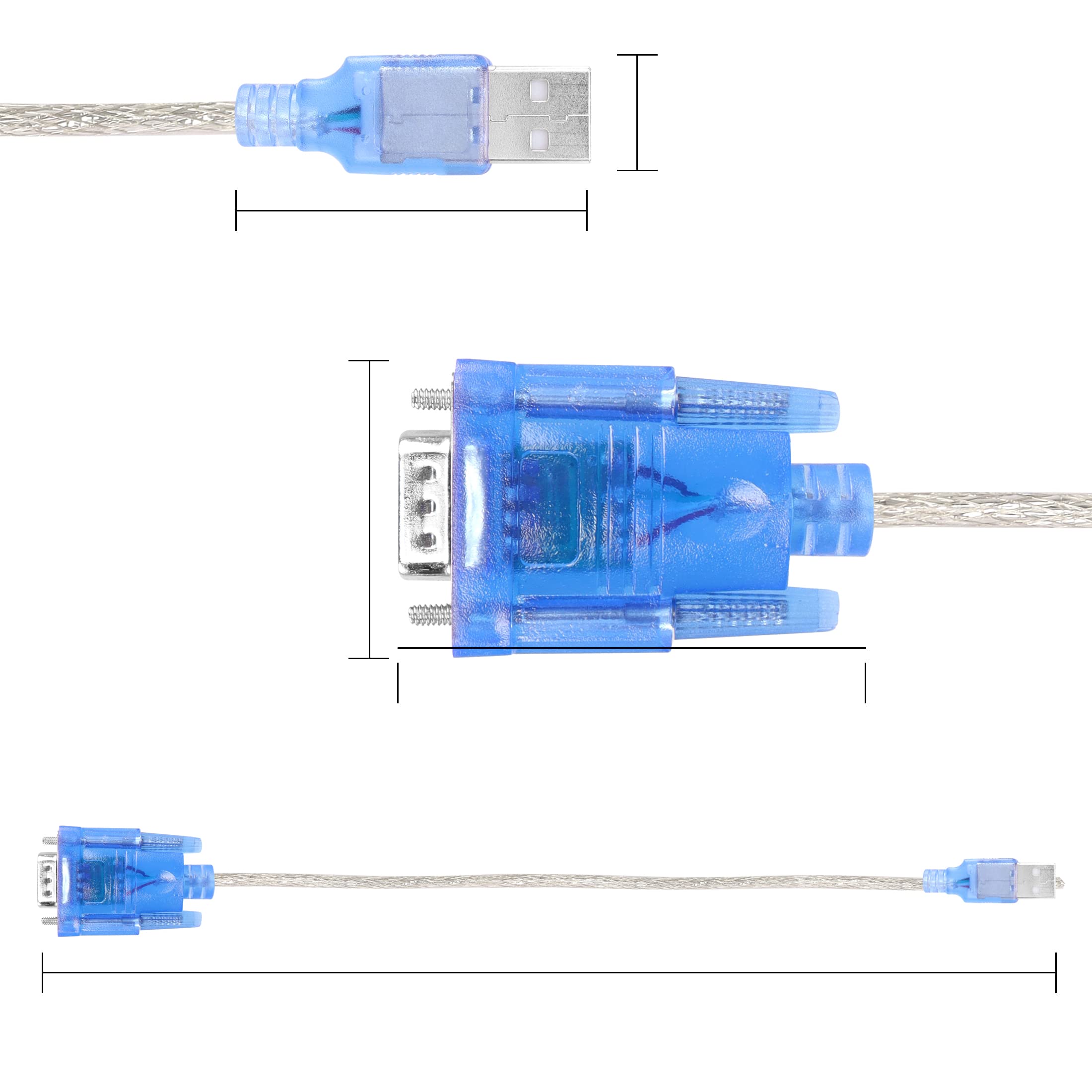 Connecteur DB9 Mâle RS232 Avec Bornier à Vis : Adaptateur D-SUB 9 Broches, Boîtier Inclus, Pour Câblage Facile Sans Soudure