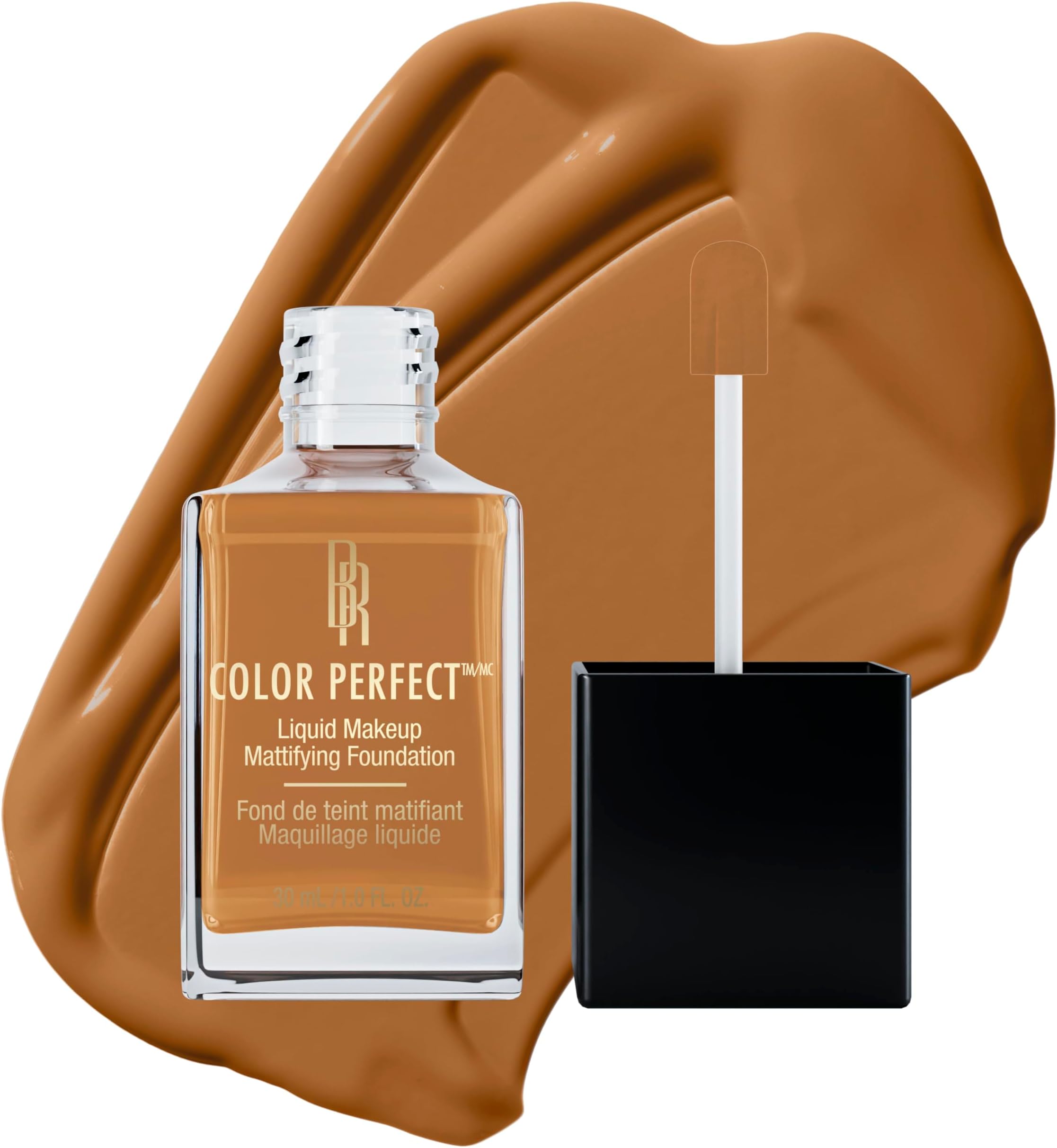 Black Radiance Color Perfect Liquid Full Coverage Foundation Makeup, Praline, 1 Ounce