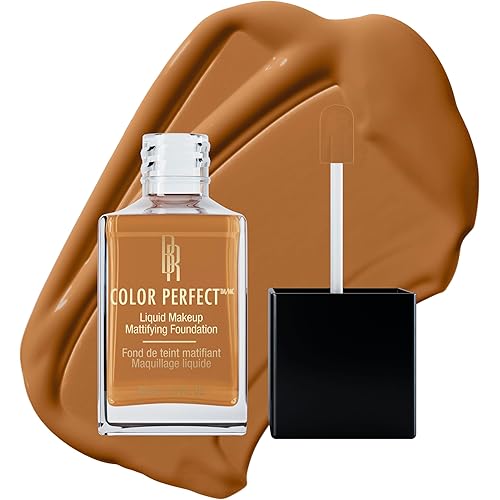 Black Radiance Color Perfect Liquid Full Coverage Foundation Makeup, Praline, 1 Ounce