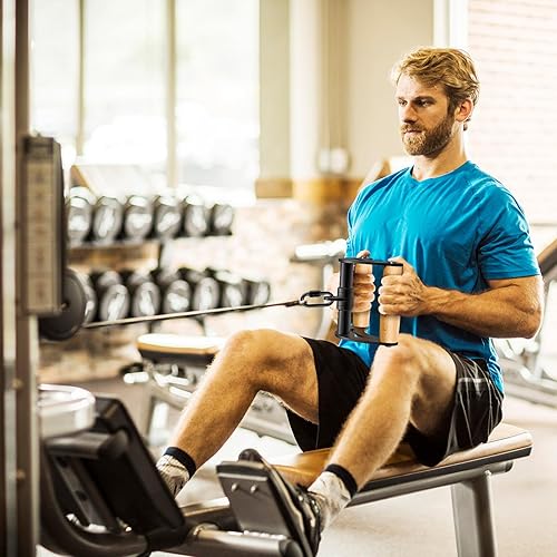 Miniatura 5 de Kipika Mango doble D resistente, accesorio de cable de mango D de agarre ergonómico, accesorio de cable de barra en V, accesorio de fila para