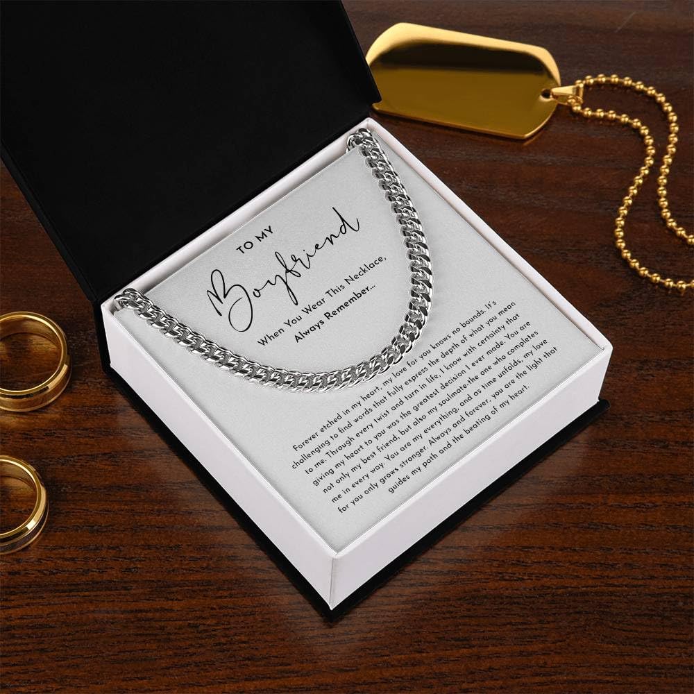 Promise Necklace For Him, Promise Gifts For Him, Boyfriend Promise Necklace, Gift For Boyfriend, Guy Valentine Promise Necklace Gift, Boyfriend Birthday Necklace Gift
