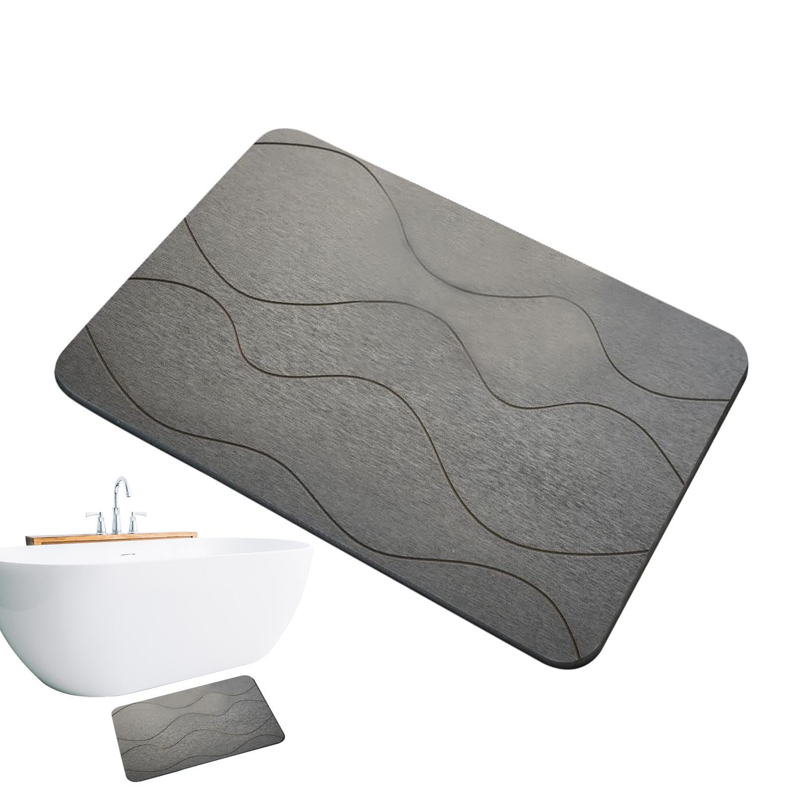 Alfombrilla de baño de tierra de diatomeas 60cm absorbente