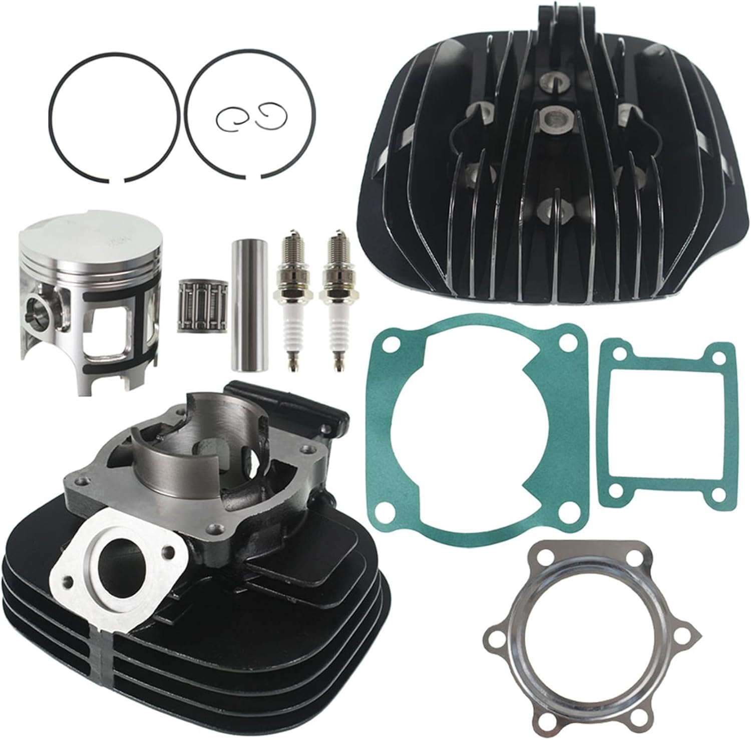 labwork Cylinder Piston Gasket Head Kit Replacement for Yamaha Blaster 200 YFS200 Replacement for 2XJ-11111-00-00 1988 1989-2006