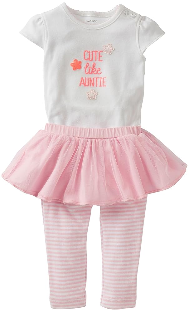 Amazon Carter s 2 Piece Bodysuit and Tutu Set Baby Pink 12 Months Clothing Shoes Jewelry