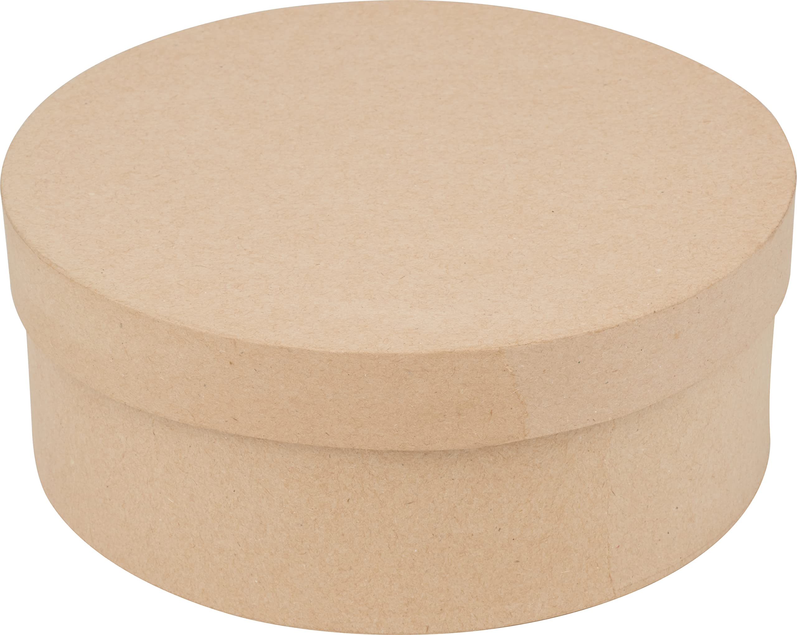 Lot De 3 Boîtes Rondes En Papier Mâché - 10, 13 Et 16cm - Marron - Pour DIY Et Décoration