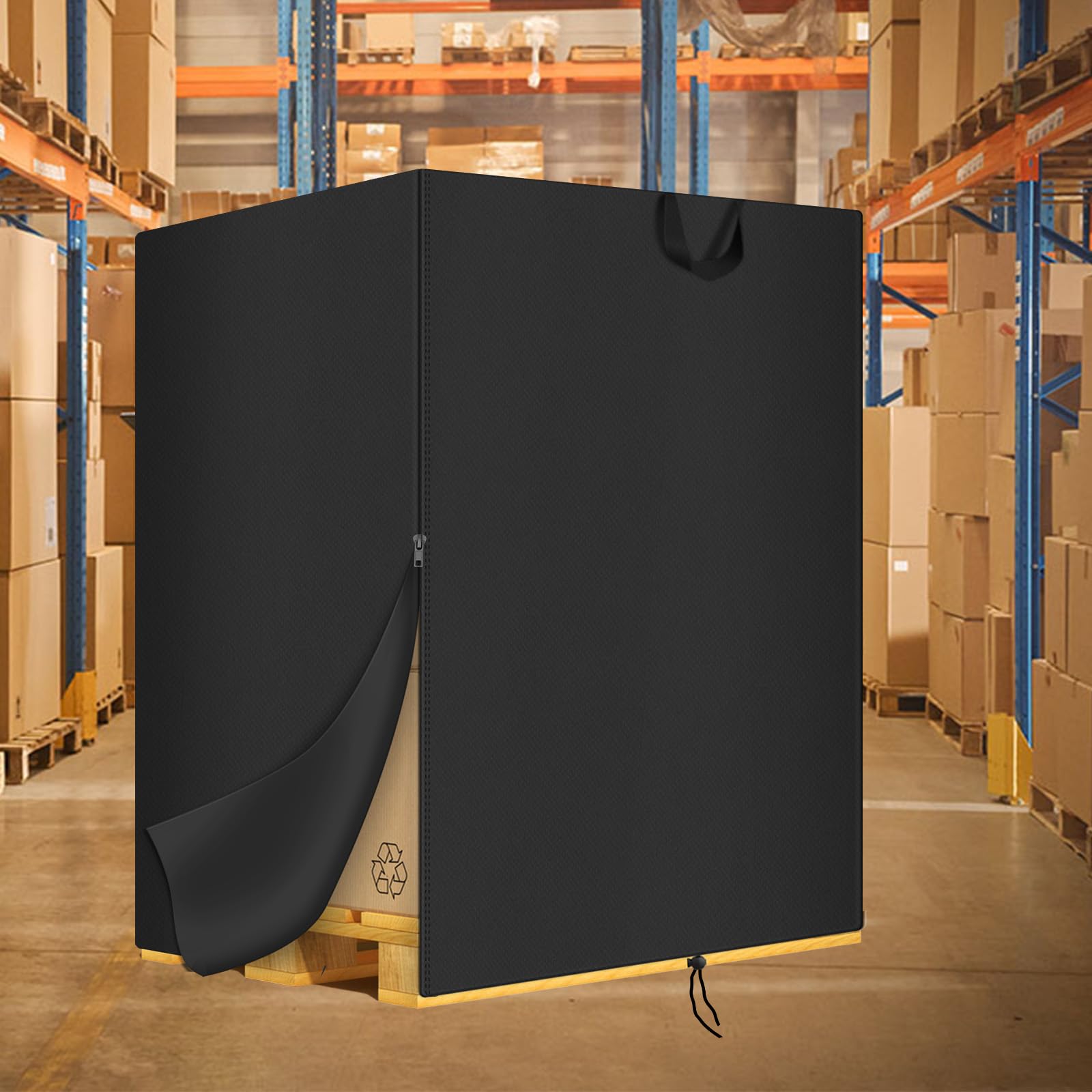 Oxford 420D - Custodia protettiva impermeabile per pallet da esterno, per esterni e esterni, adatta per 122 x 106 x 122 cm (lunghezza x larghezza x altezza)