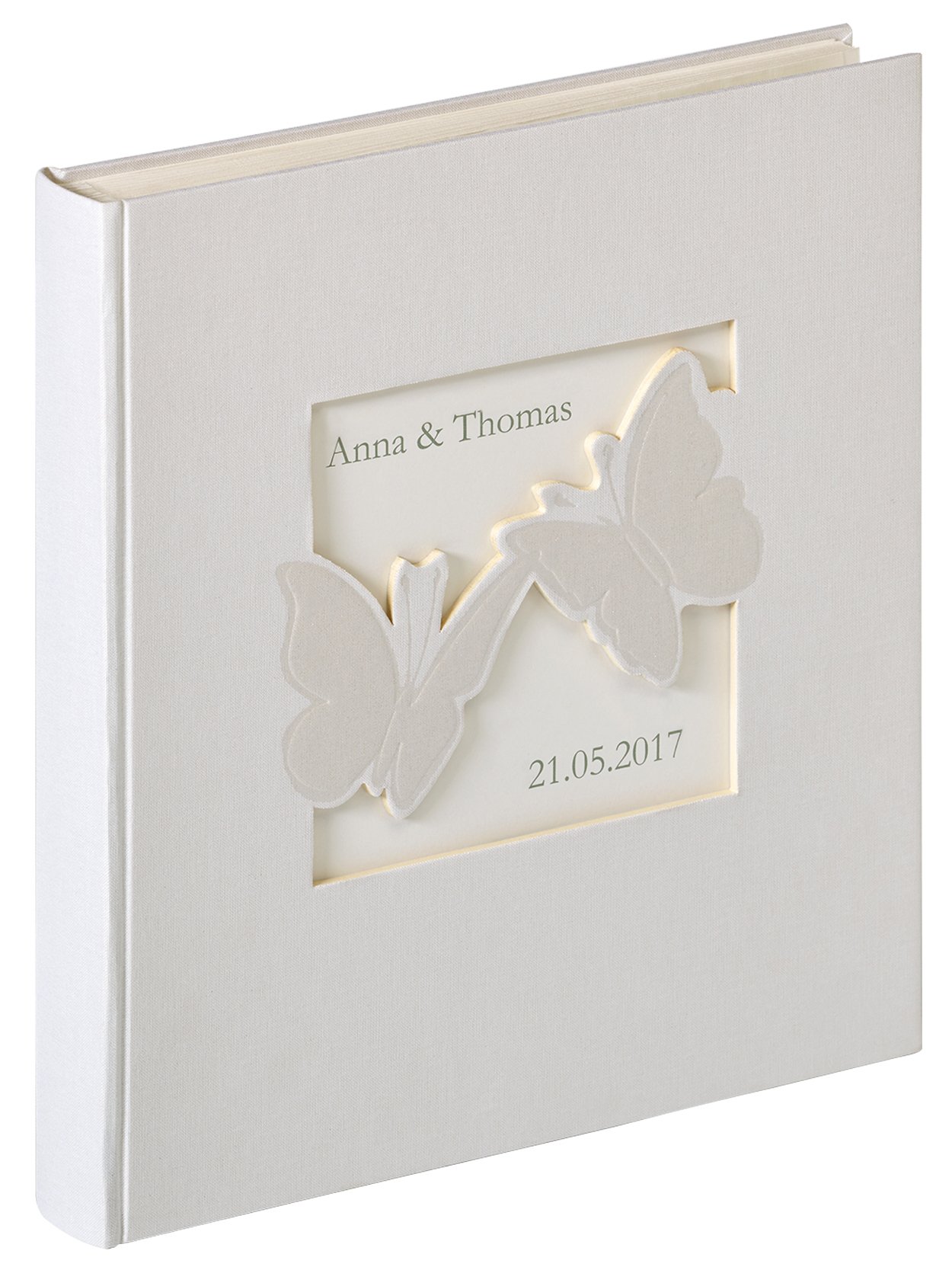 Walther Design Wedding Album, Linen Cover, White, 28 x 4.5 x 31 cm