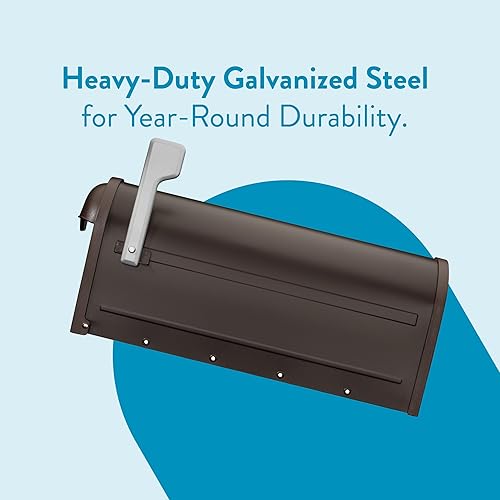 Miniatura 7 de Architectural Mailboxes 8830RZ-10 Buzón de montaje en poste Winston, bronce frotado