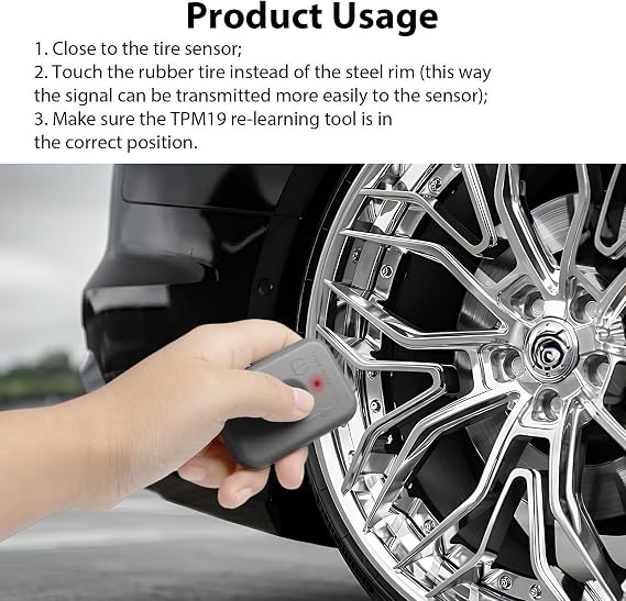 TPMS-19 Reset Sensor Tool,Tire Pressure Reset Device Automotive System Tool