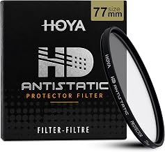 HOYA 77mm HD Antistatic Protector Camera Lens Filter, Reinforced Glass