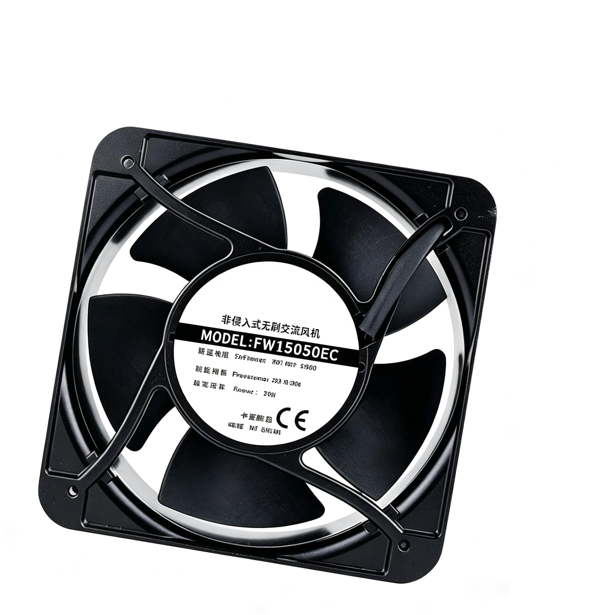 FW15050EC - Ventilador de refrigeración axial de CA de 150 mm, 150 x 150 x