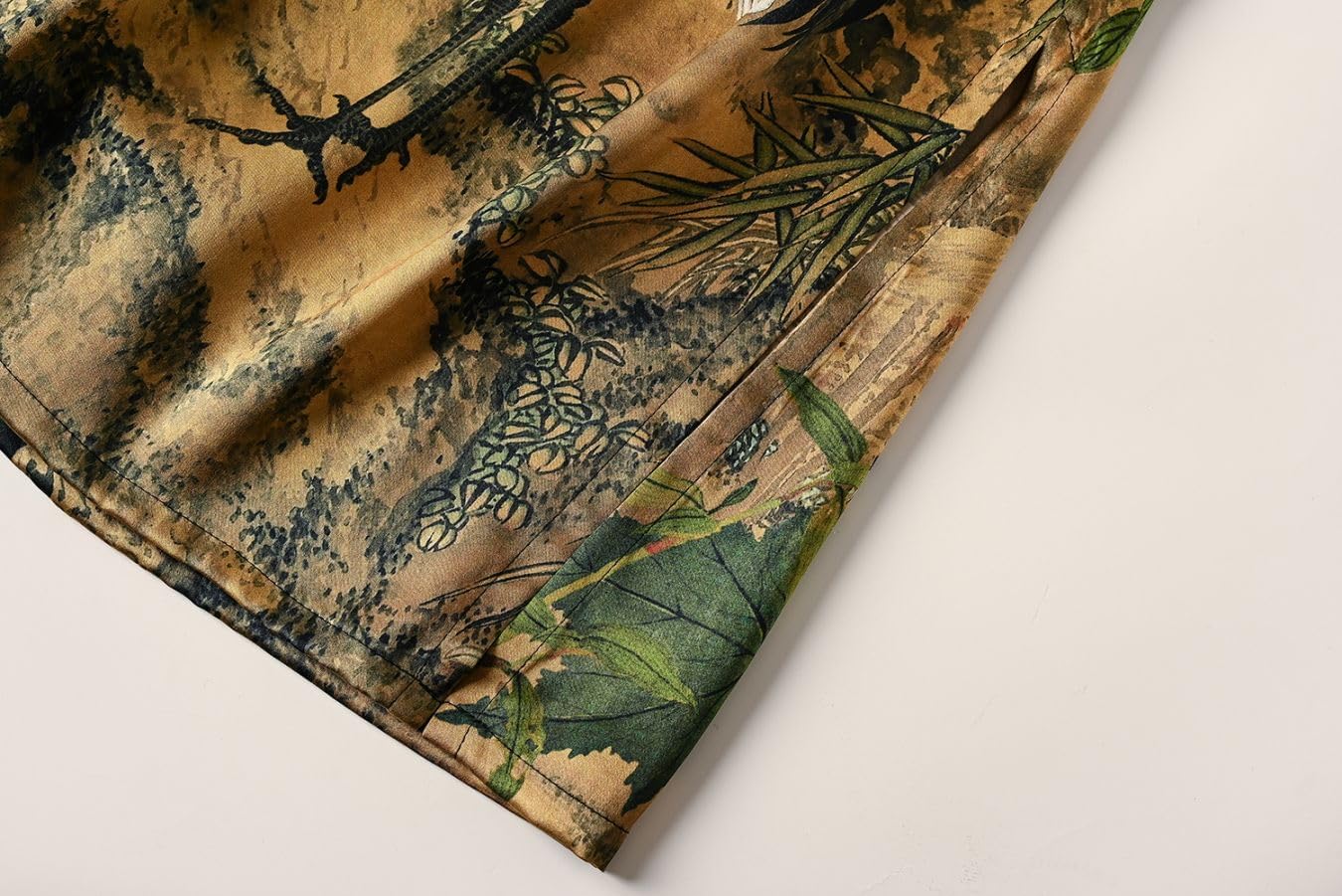 Women's Silk Kimono Robe Long Bathrobe Nightgown 100% Mulberry Silk for Women - Classic Floral Pattern - Image 7