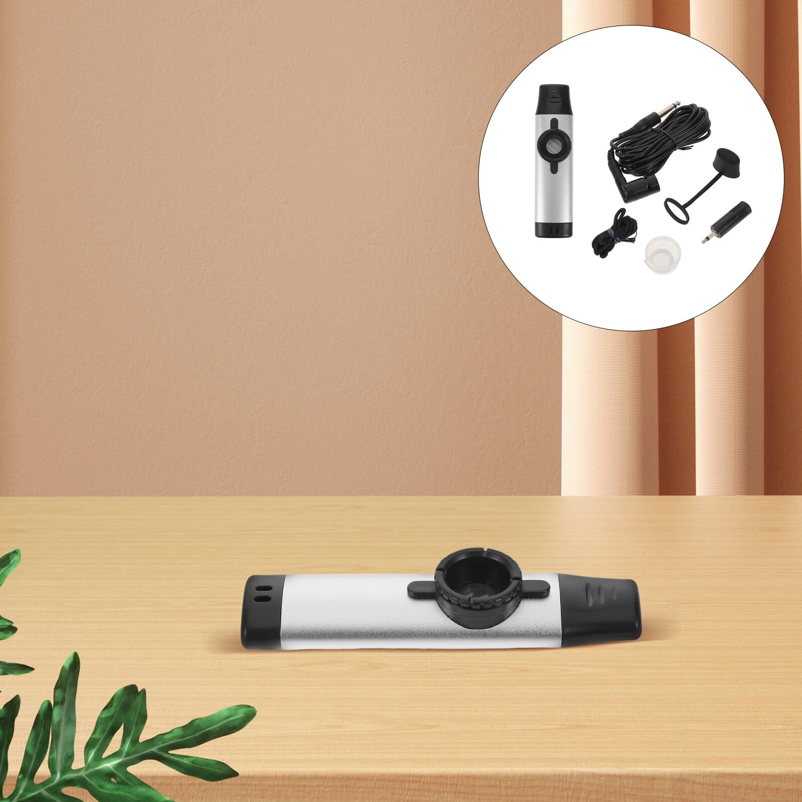 Kazoo Metálico Portátil Plata Instrumento Musical Electrónico Fácil de Aprender para Principiantes Compañero para Guitarra y Actuaciones Musicales