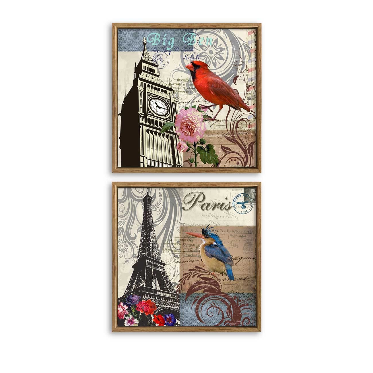 Vintage Floral Canvas Painting - Wall Art -28 Vintage Floral Canvas Painting - Wall Art -28
