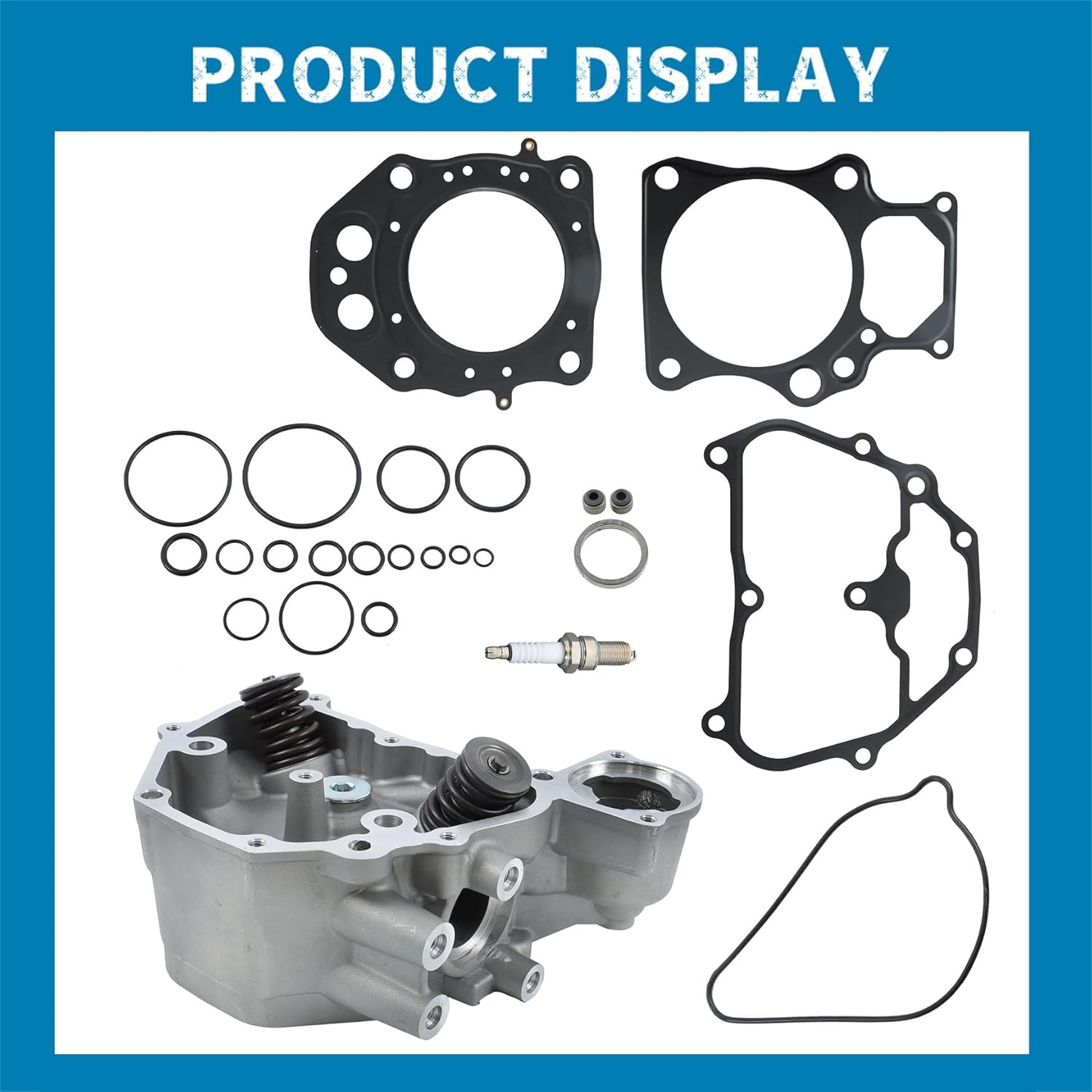 Silscvtt Cylinder Head and Medium Repair Kit Replacement for 12200-HP7-A01 Replacement for Honda TRX420 2009-2015 2015-2024