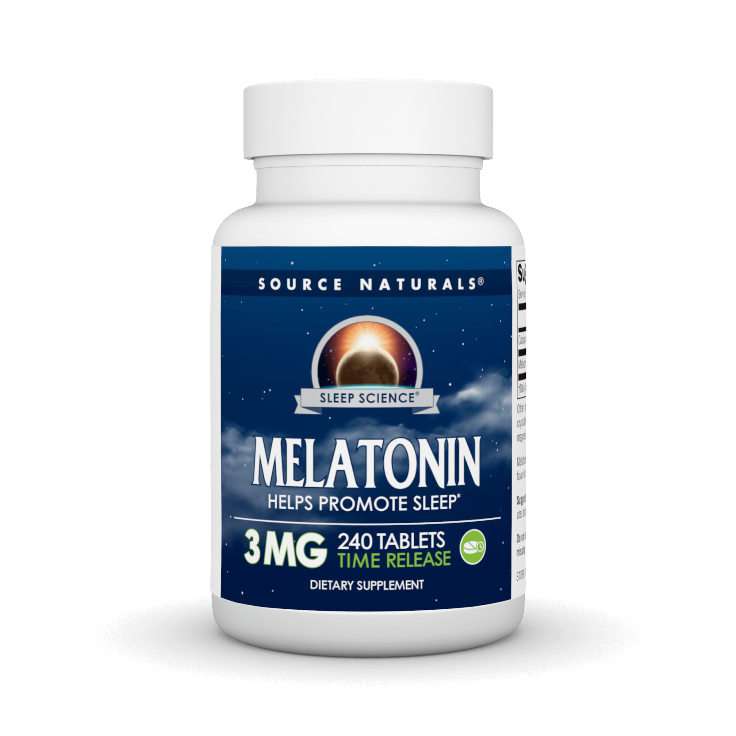 Melatonina de liberación prolongada Source Naturals 3 mg - 240 comprimidos de liberación prolongada