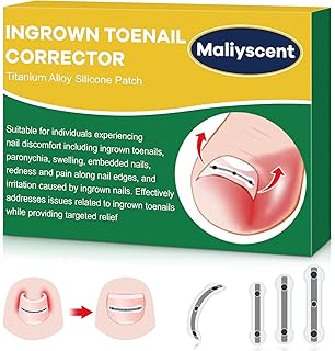 Titanium Alloy Ingrown Toenail Corrector New Version Ingrown Toenail Removal Tool Kit, Designed for Curved Nail Repair Big Toe Ingrown Toenail