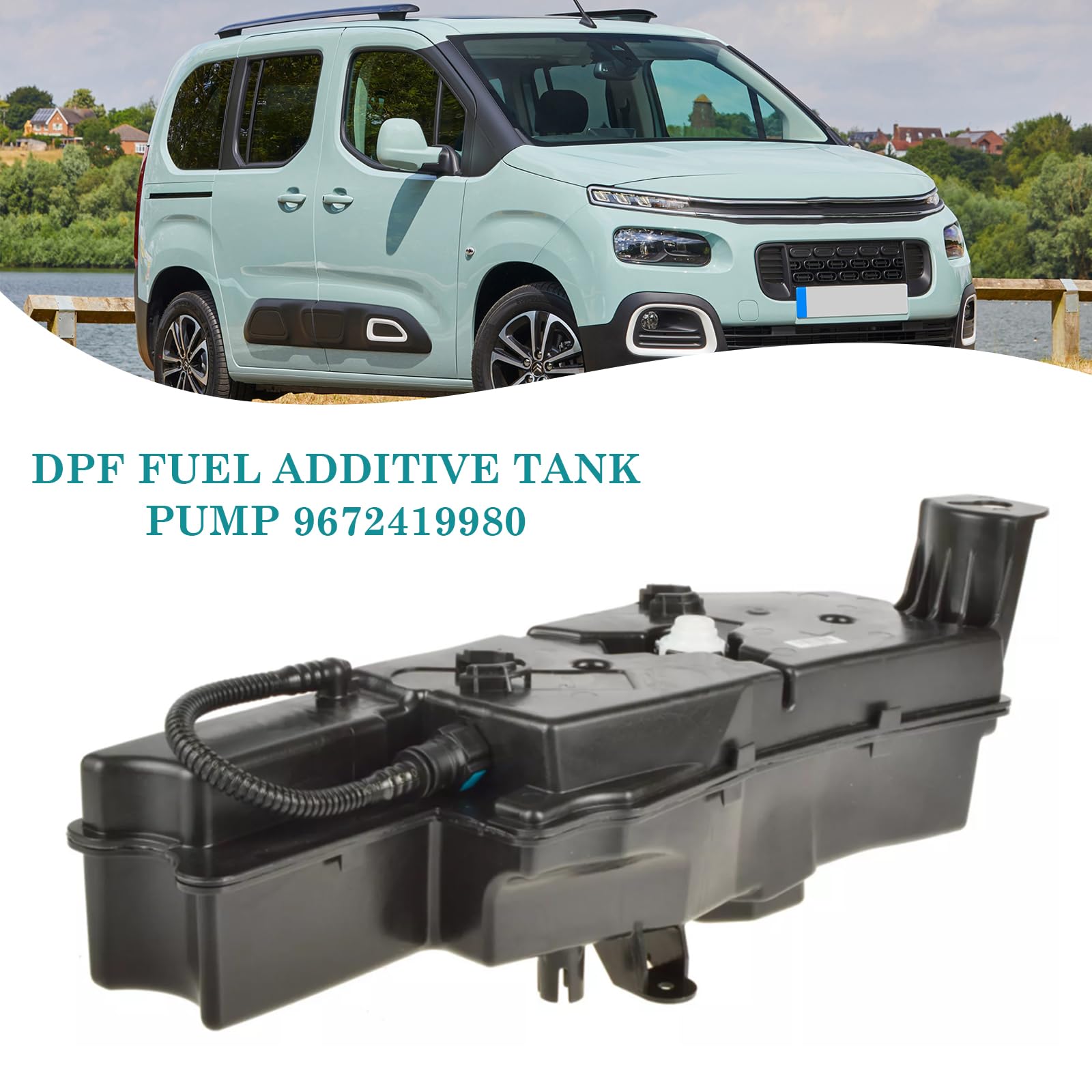 Topteng Fuel Additive Dpf Filter Tank Pump 1500PJ 9672419980, Adatto per Peugeot 5008, Partner II, Adatto per Citroën Berlingo II, C4 Picasso, DS5 1.6/2.0 HDI