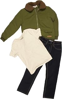 Buffalo by David Bitton Little Boys' 3-Piece Top,Pant, and Outerwear Set (Green Bomber, 6)