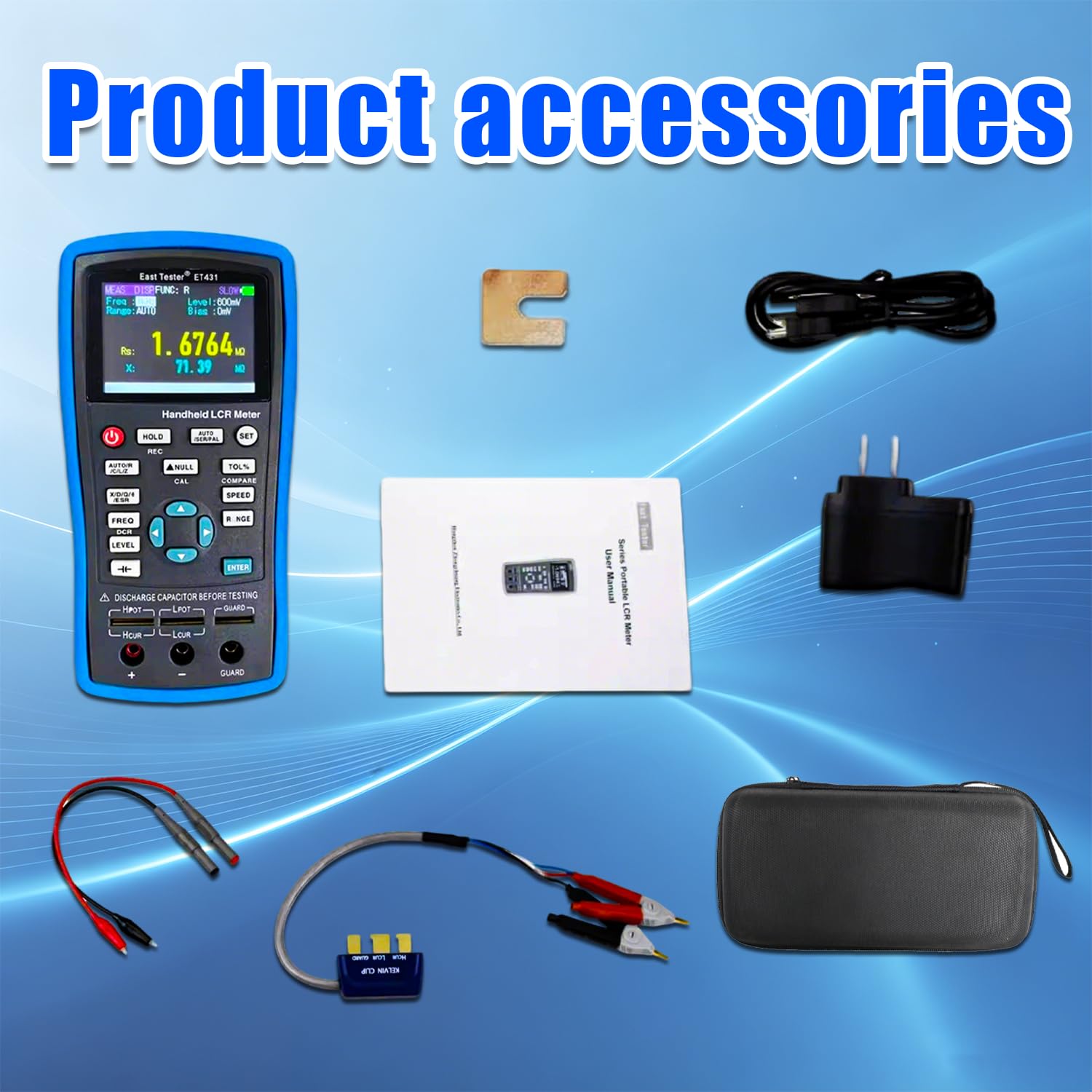 Probador LCR Digital Compatible con exportación de Datos USB 430