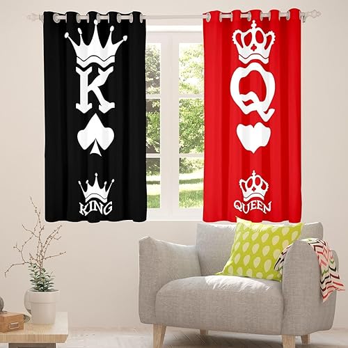 Miniatura 4 de Feelyou Cortinas opacas románticas para adultos, para el día de San Valentín, para dormitorio, sala de estar, adultos, cortinas opacas románticas