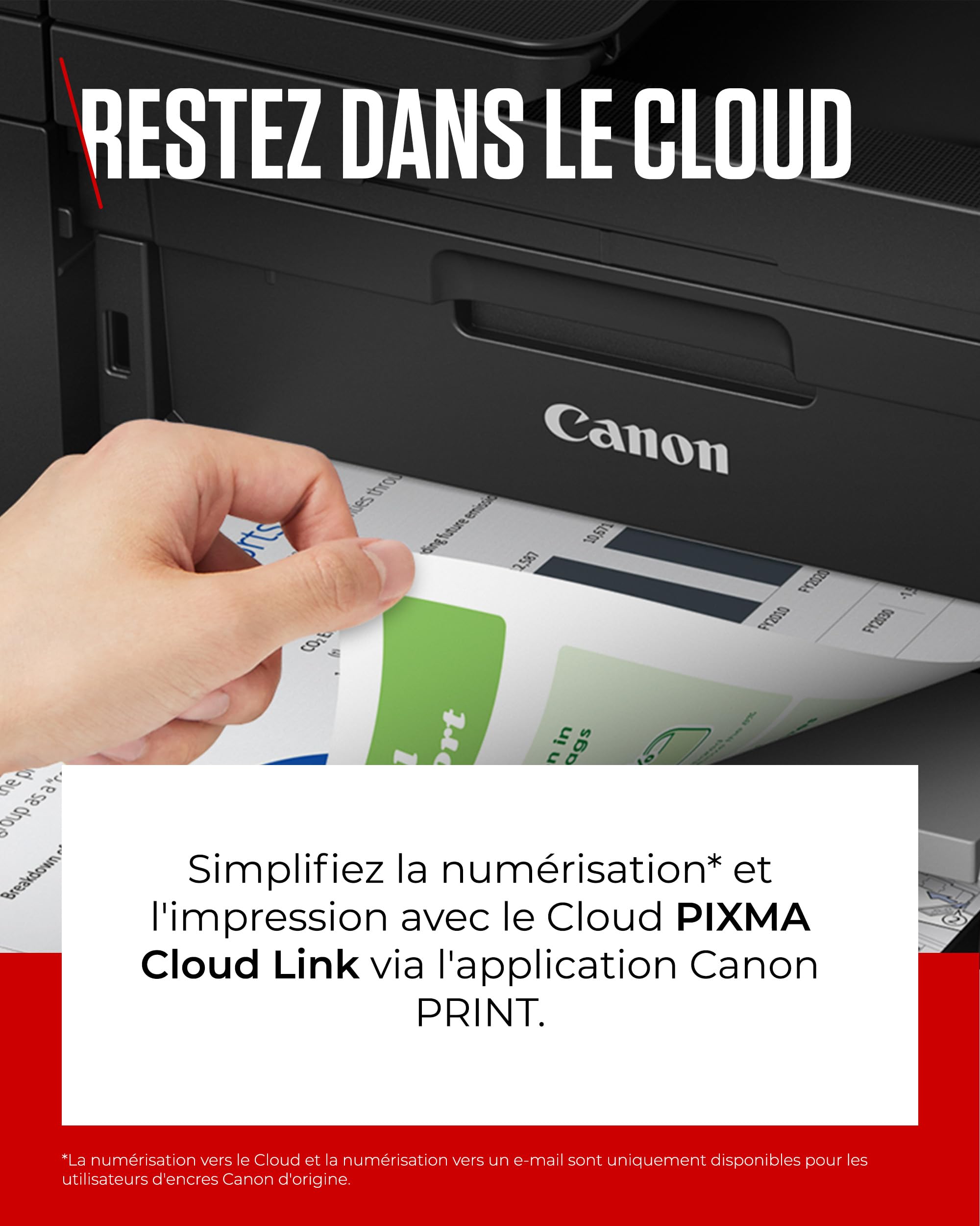 Canon PIXMA TR4750i - Imprimante Couleur 4-en-1 - Impression, Numérisation, Copie, Télécopie - Imprimante WiFi Recto-Verso, CAD 20 Feuilles, Imprimante Photo, Compatible avec Le PIXMA Print Plan