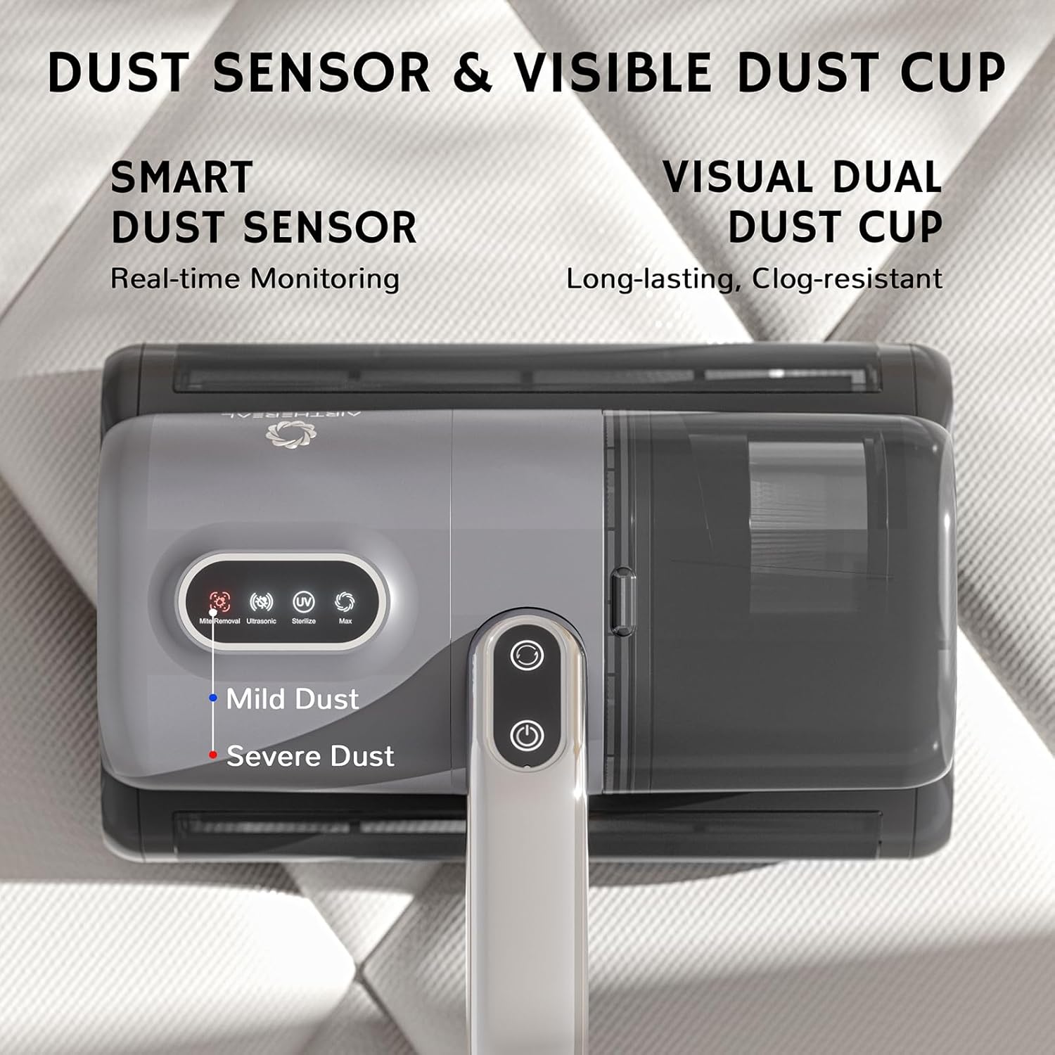 AIRTHEREAL M1 Mattress Vacuum Cleaner with UV-C light and ultrasonic waves