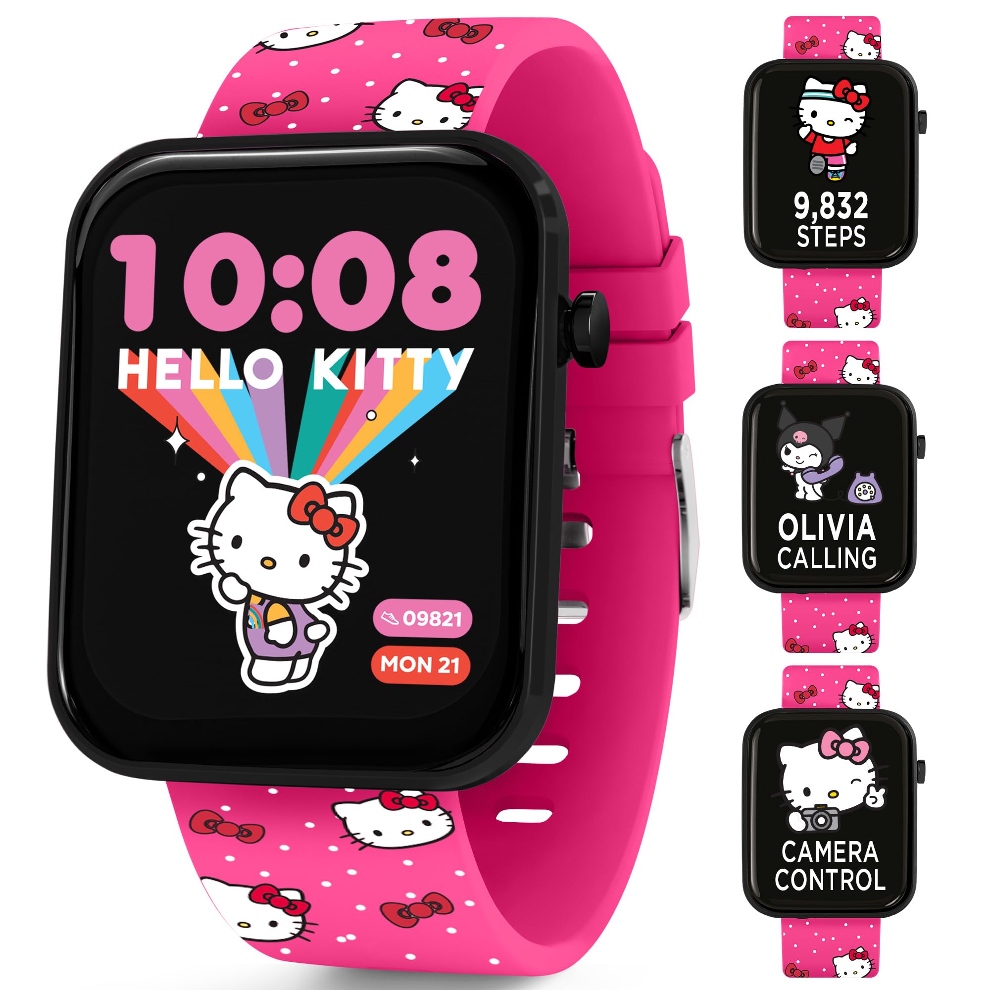 Hello Kitty - Orologio interattivo da ragazza con cinturino stampato
