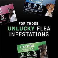 Vista 2 de Capstar (Nitenpyram) Tratamiento oral de pulgas de acción rápida para perros de 2 a 25 libras, tabletas de medicamentos recomendadas por