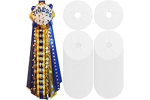 White DIY Homecoming Mum Paper Supplies