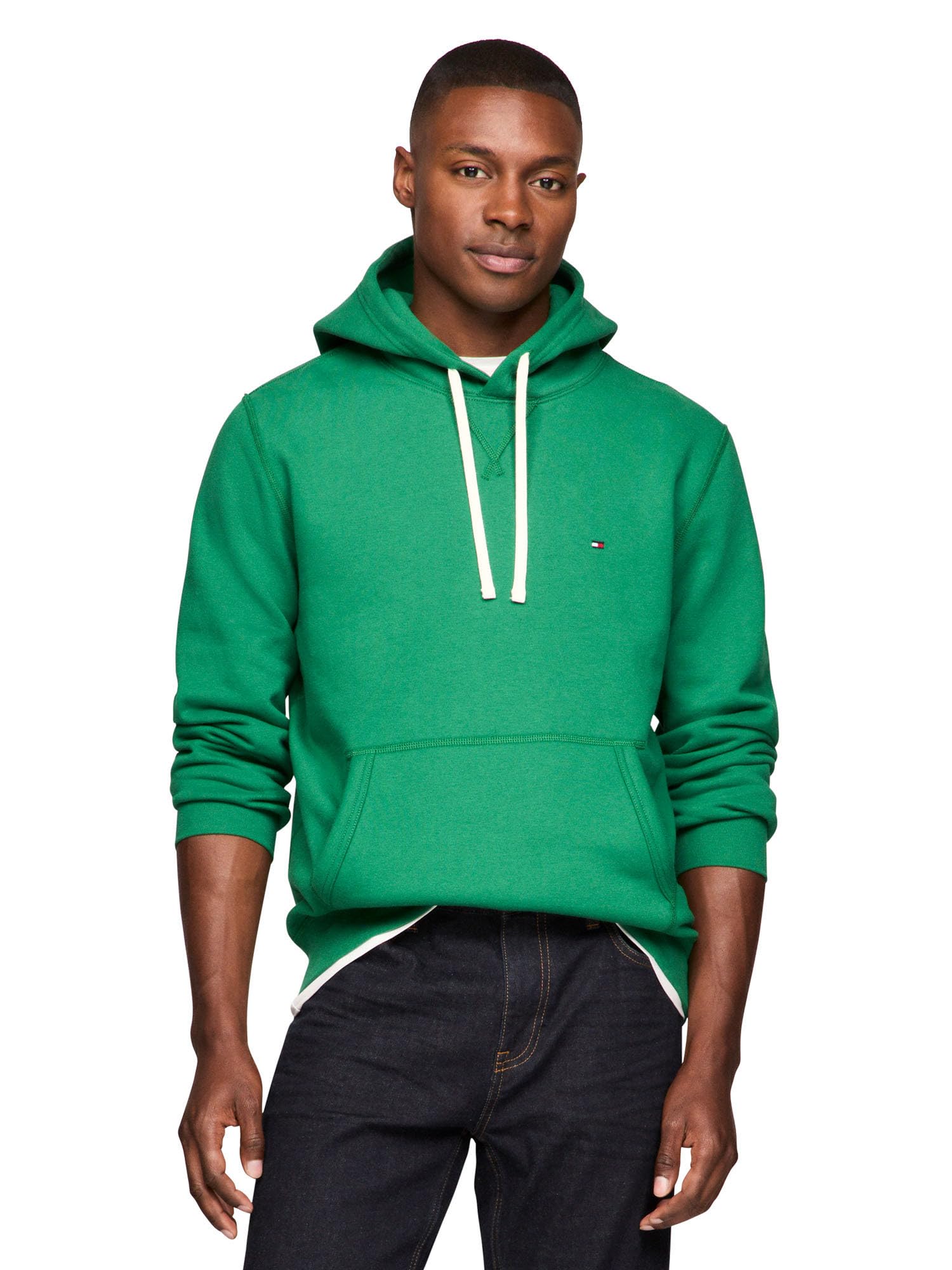 Mens Ribbed Hoodie Sweatshirt