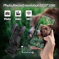 Vista 8 de Monocular de visión nocturna para caza,1080P,Clip en alcance con IR 850nm y 940nm,Alcances de caza infrarrojos para rifles,Iluminador IR con WiFi
