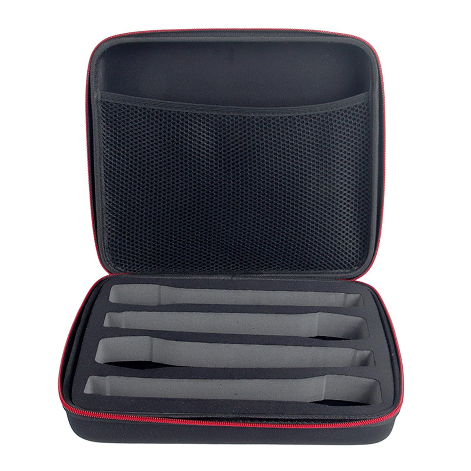 Microphone Holder Case Organiser Travel Bag for 4Pcs Handheld Mic Easy Access Container