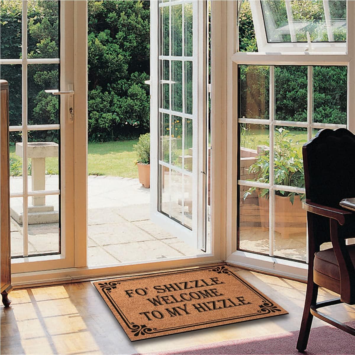 Fo' Shizzle Welcome to My Hizzle Entryway Rugs Indoor Non Slip Door Mat Indoor Front Door Rug, Rug for Entryway Indoor Mats 30"X18"