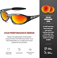 Vista 27 de X LOOP Youth Sports Polarized Sunglasses for Boys Kids Teens Age 8-16 Baseball Wrap Around UV400 Glasses