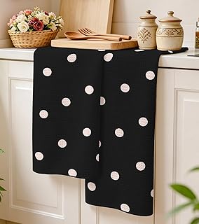 Cute Kitchen Towels with Polka Dots