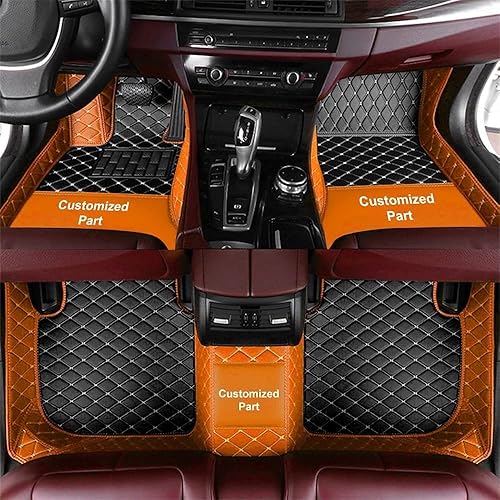 Miniatura 7 de VOZAR Tapete de piso de automóvil hecho a medida para el 96% de los modelos de automóvil, cobertura completa, protección interior, impermeable,