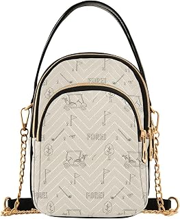 MCHIVER Golf Crossbody Bag for Women Cell Phone Purse Wallet with Removable Chain Shoulder Handbag