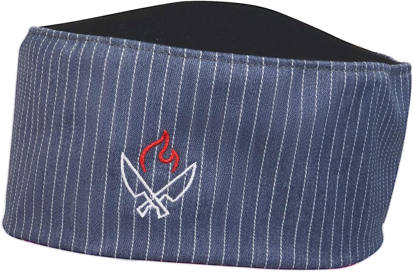 10oz apparel Mesh Top Chef Skull Hat with Piping