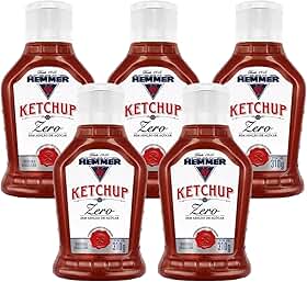 Ketchup Tradicional Zero Adição Açúcar 310g Hemmer (5 X 310g)