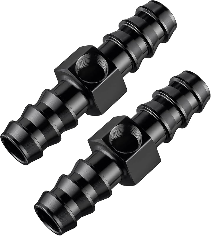Adaptador de conexão para manômetro de pressão de combustível EVIL ENERGY 1/2 Barb com porta 1/8 NPT – 2 unidades