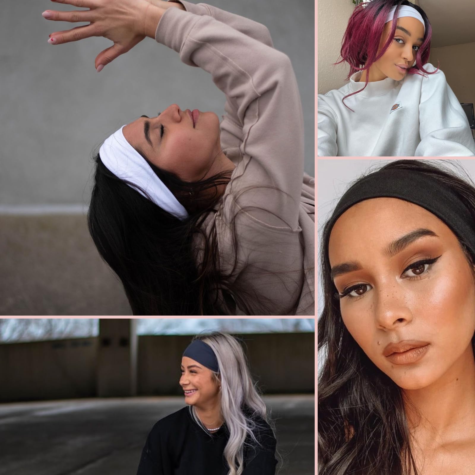 Amazon.com : MLMOMVME 6 Pcs Black White Headbands for Women 