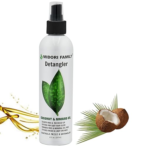 Miniatura 3 de Midori Family Spray acondicionador desenredante sin enjuague con coco orgánico, baobab y romero