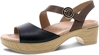 Marjory Sandal for Women – Comfortable Platform Shoes with Arch Support –Adjustable Strap with Hook & Loop closure – Versatile Casual to Dressy Footwear – Lightweight Rubber Outsole