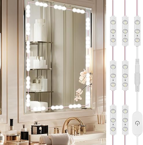 Miniatura 6 de Luces LED para espejo de tocador de maquillaje, mesa de tocador y espejo de baño, luces de maquillaje de estilo Hollywood, luces de maquillaje de 10