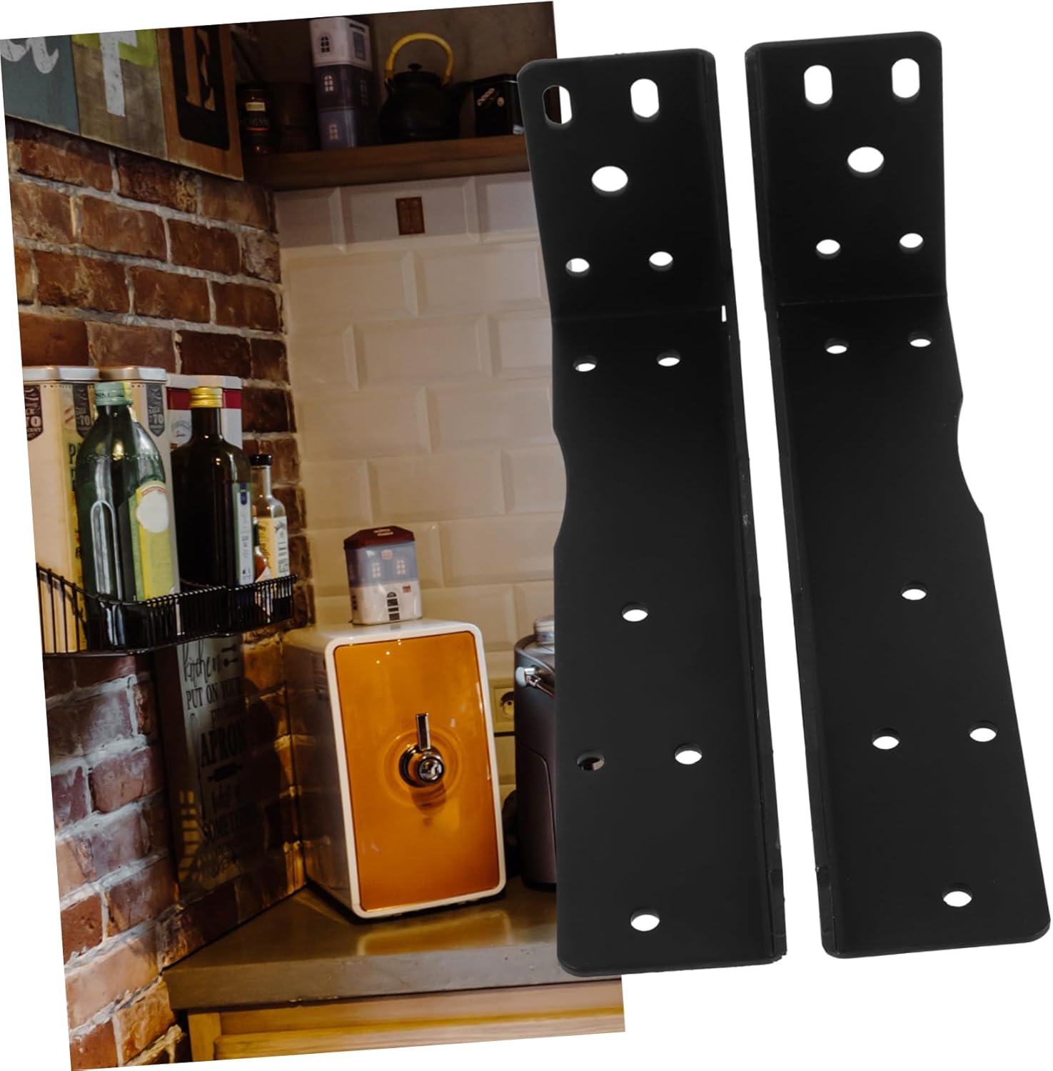 2pcs Wall Shelf Bracket Heavy Duty Brackets for Floating Shelves Garden Bookshelf