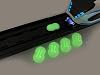 TrainLab Dog Bones Connectors for Intelino Smart Train Tracks 5pc (NiteBrite)